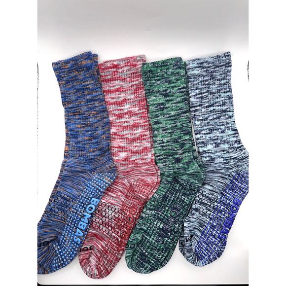 Bombas Accessories - Bombas Women's Performance Gripper Crew Socks Large 4 pairs NWOT